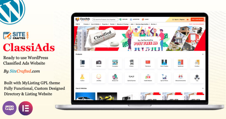 Classified Listing Website