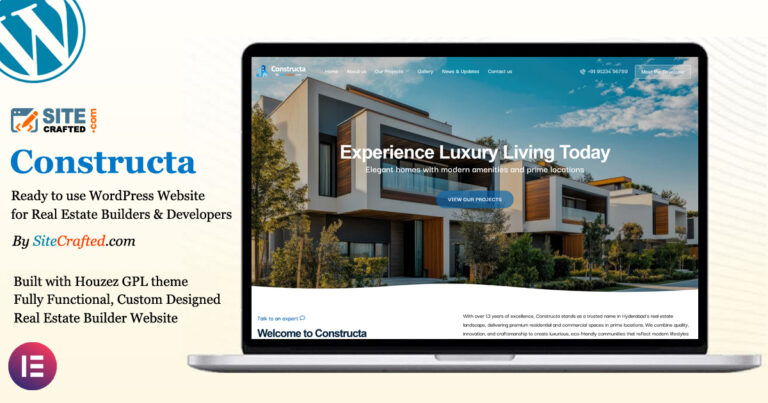 Real Estate Builder & Developer Website