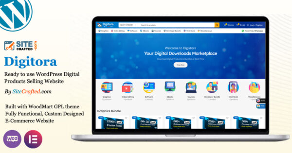 Digital Products Selling Website
