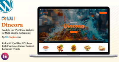 One Page Restaurant Website