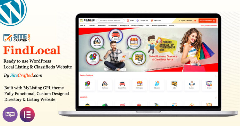 Local Listing & Classifieds Website