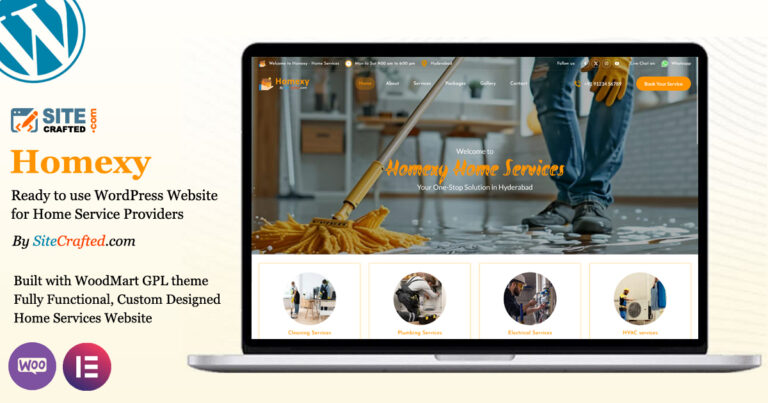 One Page Home Services Website