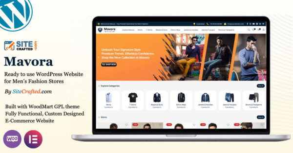 Men’s Fashion Store Website