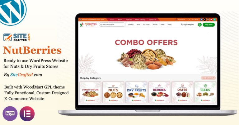 Nuts & Dry Fruits Store Website