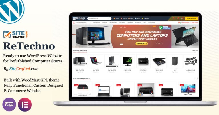 Refurbished Computers Store Website